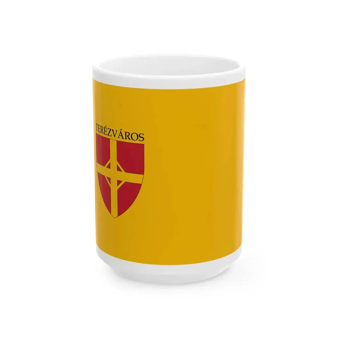 Flag of the 6th District of Budapest (Hungary) White Coffee Mug 15oz - Go Mug Yourself
