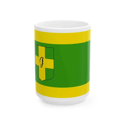 Flag of the 8th District of Budapest 1996-2012 (Hungary) White Coffee Mug 15oz - Go Mug Yourself