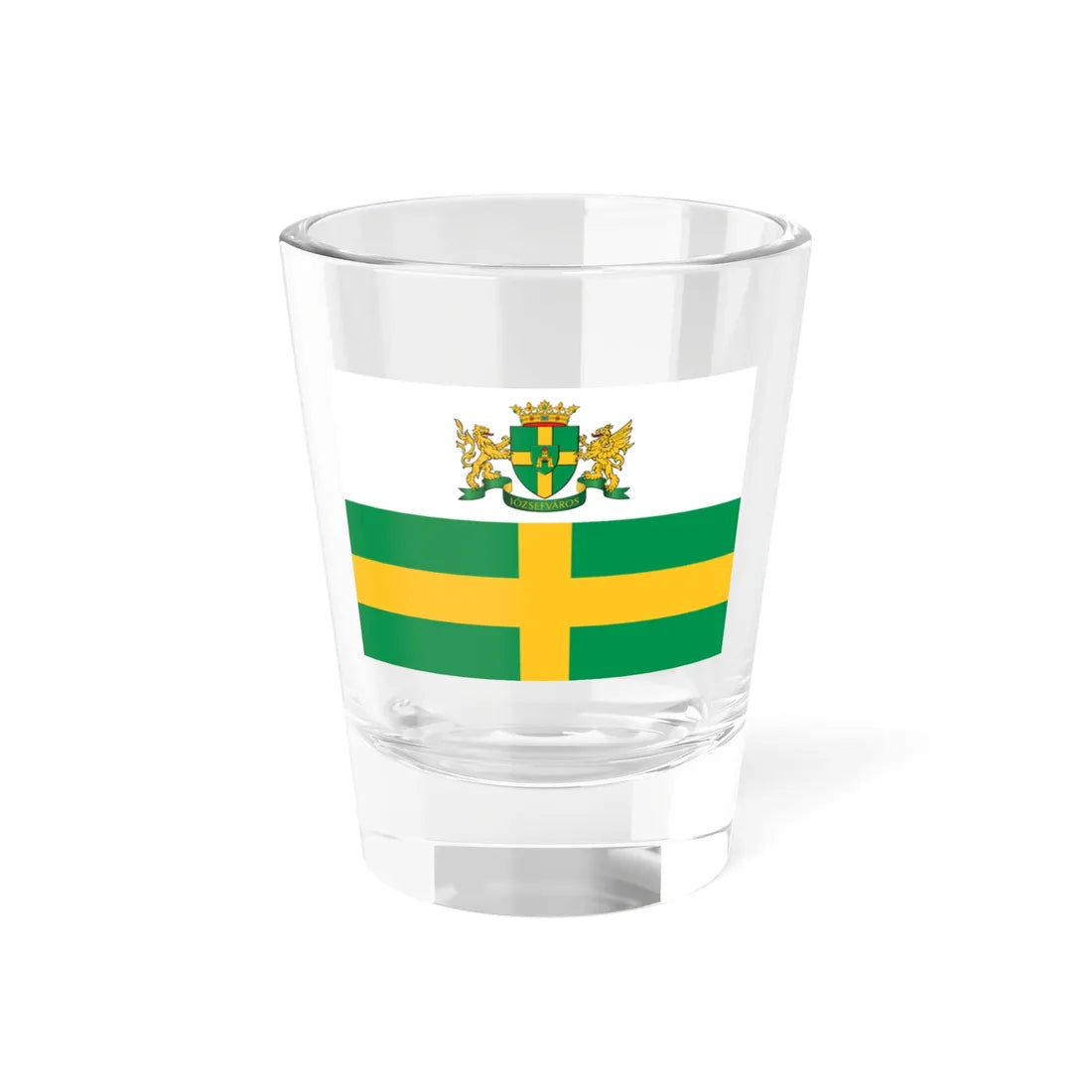 Flag of the 8th District of Budapest (Hungary) Shot Glass 1.5oz 1.5oz - Go Mug Yourself