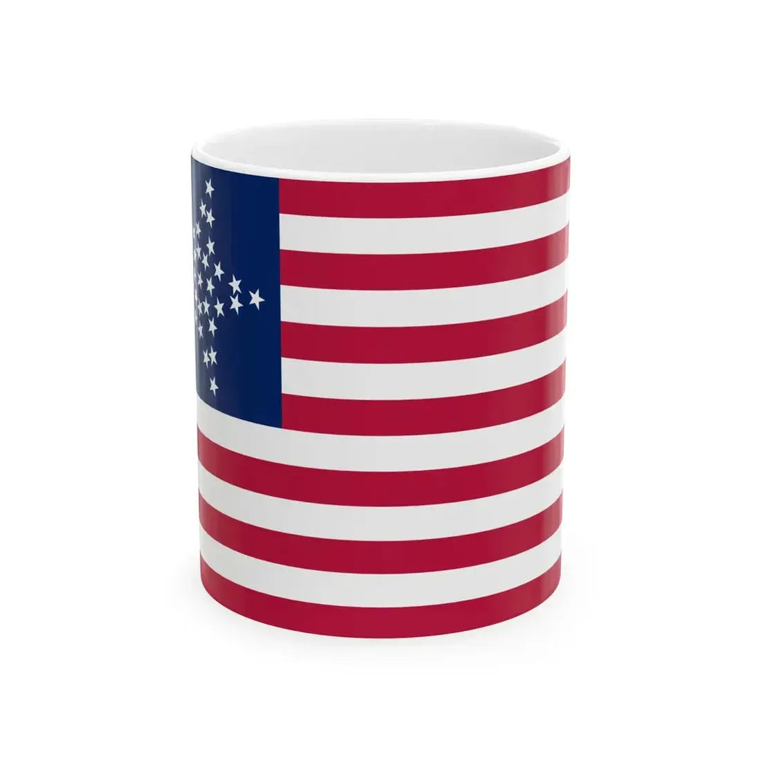 Flag of the 8th New York Infantry Regiment Obverse (United States) White Coffee Mug 11oz - Go Mug Yourself