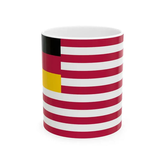 Flag of the 8th New York Infantry Regiment Reverse (United States) White Coffee Mug 11oz - Go Mug Yourself