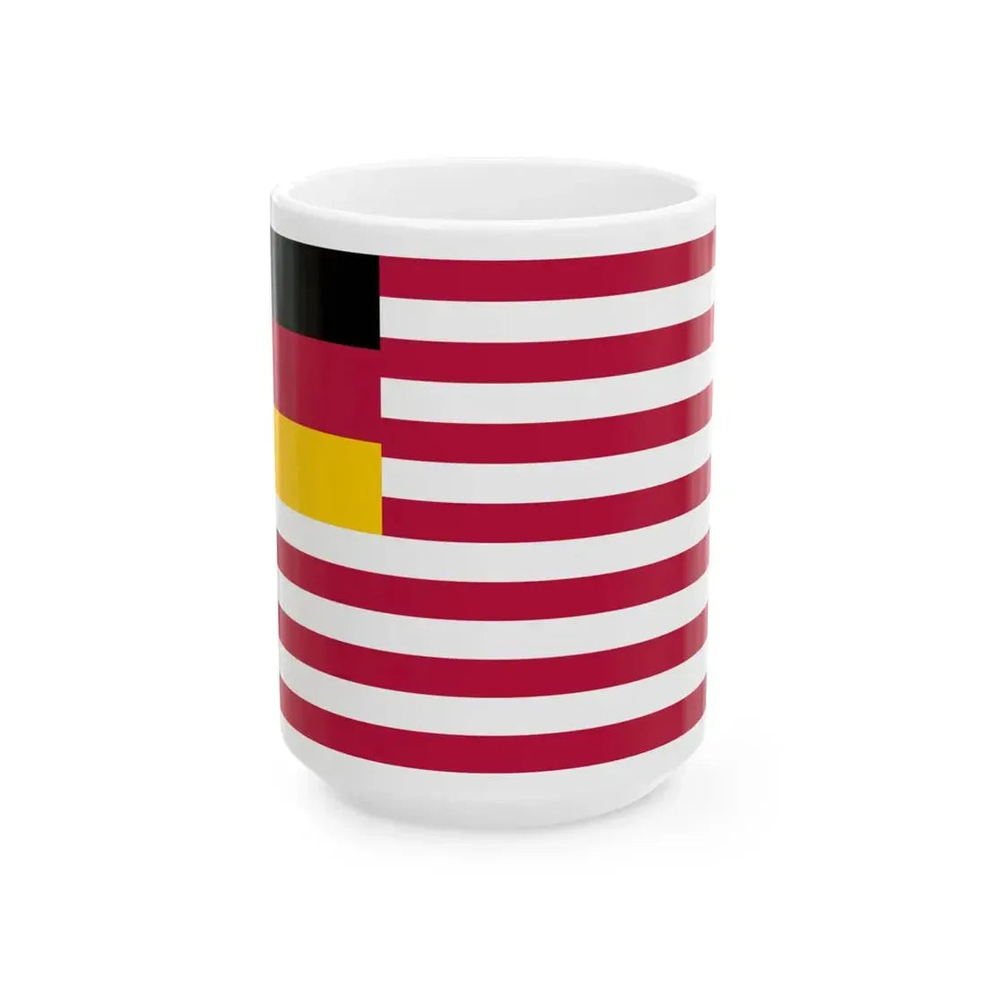 Flag of the 8th New York Infantry Regiment Reverse (United States) White Coffee Mug 15oz - Go Mug Yourself