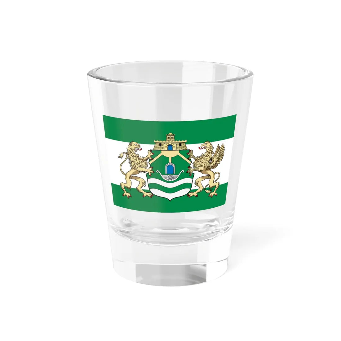 Flag of the 9th District of Budapest (Hungary) Shot Glass 1.5oz 1.5oz - Go Mug Yourself