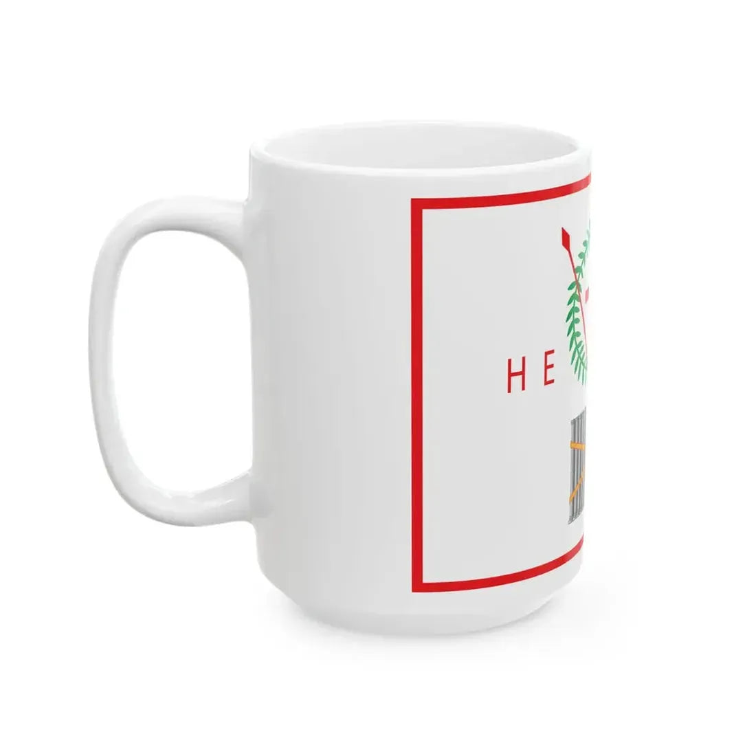 Flag of the Administration of Samos (Greece) White Coffee Mug - Go Mug Yourself