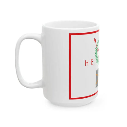 Flag of the Administration of Samos (Greece) White Coffee Mug - Go Mug Yourself