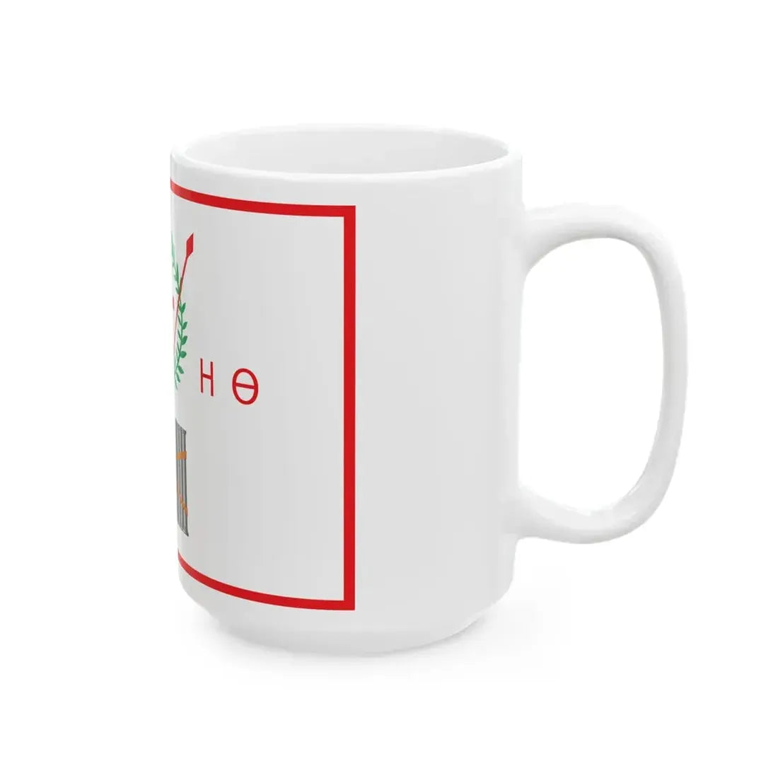Flag of the Administration of Samos (Greece) White Coffee Mug - Go Mug Yourself