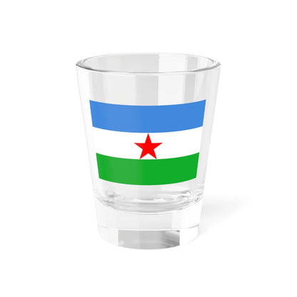 Flag of the Afar Liberation Front (Ethiopia) Shot Glass 1.5oz 1.5oz - Go Mug Yourself