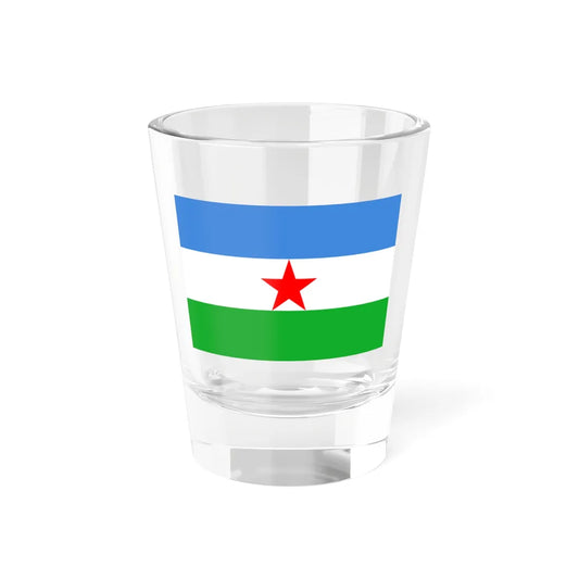 Flag of the Afar Liberation Front (Ethiopia) Shot Glass 1.5oz 1.5oz - Go Mug Yourself