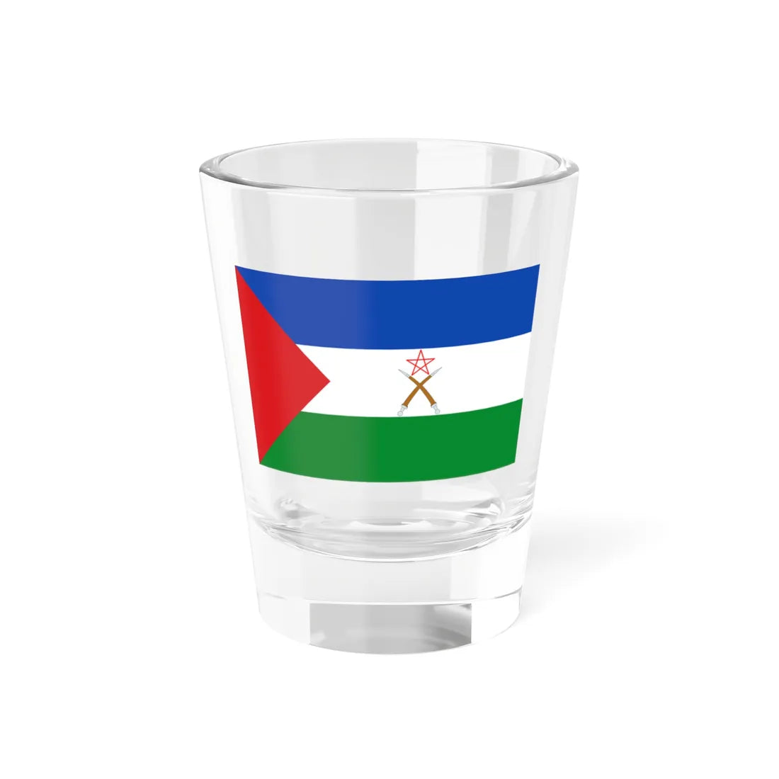 Flag of the Afar Region (Ethiopia) Shot Glass 1.5oz 1.5oz - Go Mug Yourself