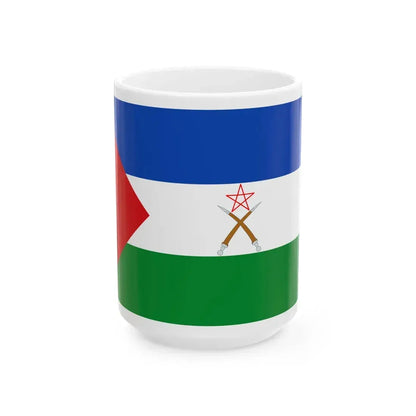 Flag of the Afar Region (Ethiopia) White Coffee Mug 15oz - Go Mug Yourself