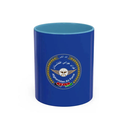 Flag of the Afghan Air Force - Accent Coffee Mug 11oz Light Blue - Go Mug Yourself