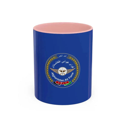 Flag of the Afghan Air Force - Accent Coffee Mug 11oz Pink - Go Mug Yourself