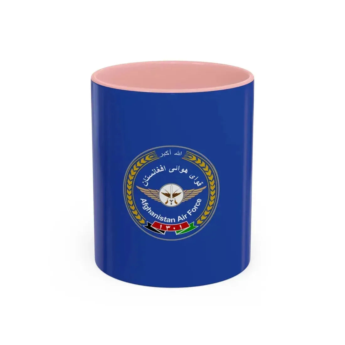 Flag of the Afghan Air Force - Accent Coffee Mug 11oz Pink - Go Mug Yourself