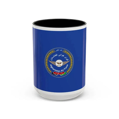 Flag of the Afghan Air Force - Accent Coffee Mug 15oz Black - Go Mug Yourself
