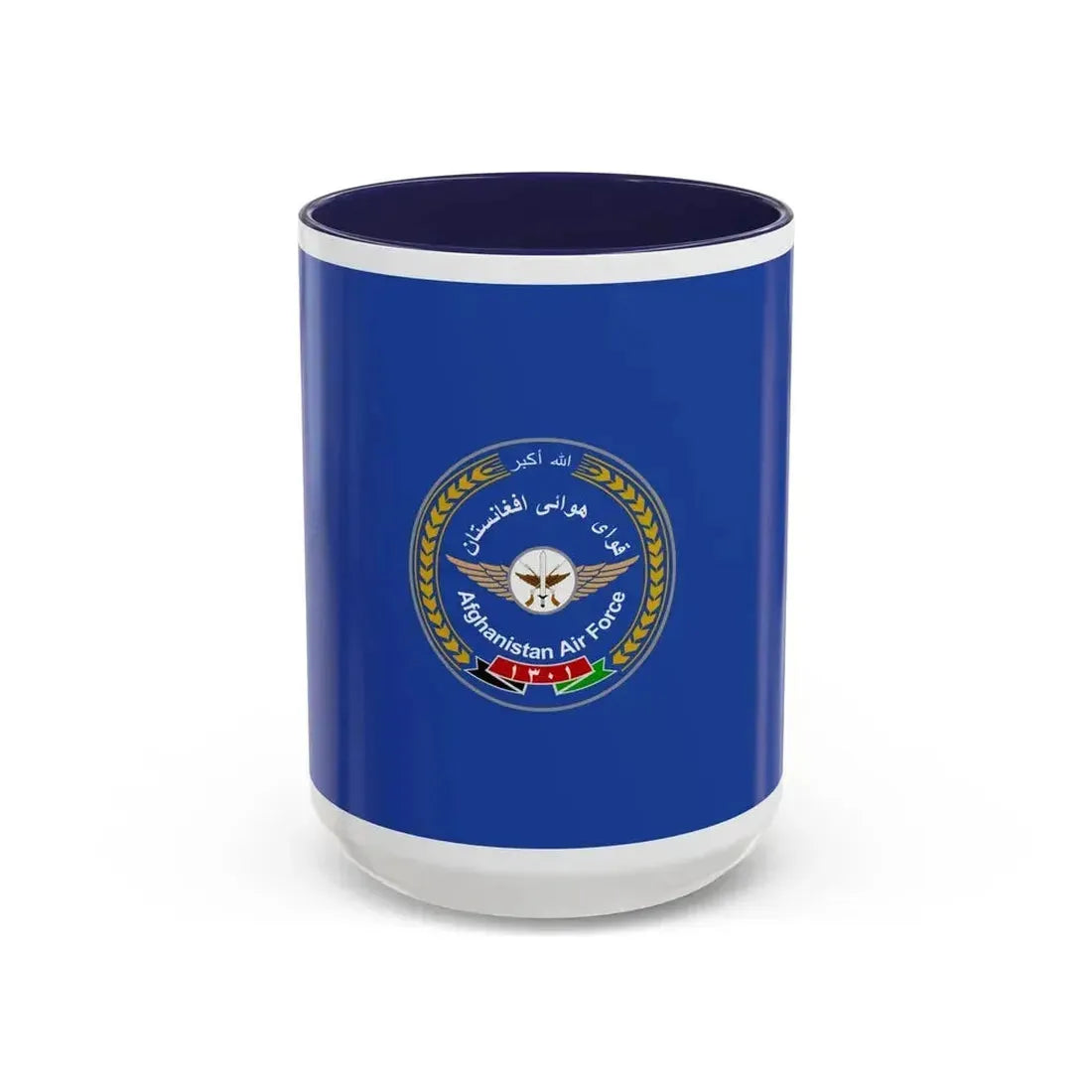 Flag of the Afghan Air Force - Accent Coffee Mug 15oz Navy - Go Mug Yourself
