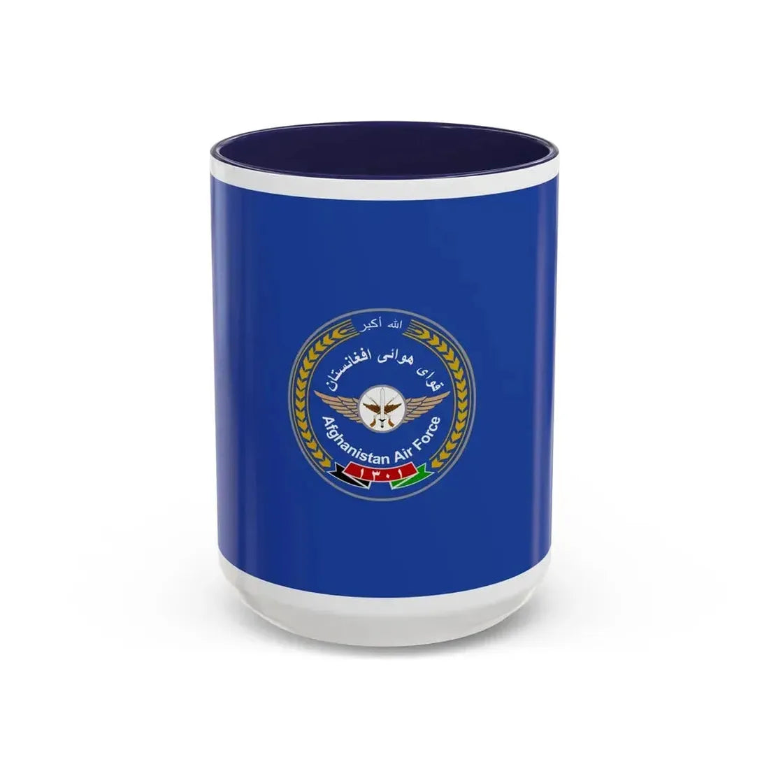 Flag of the Afghan Air Force - Accent Coffee Mug 15oz Navy - Go Mug Yourself