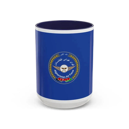 Flag of the Afghan Air Force - Accent Coffee Mug 15oz Navy - Go Mug Yourself