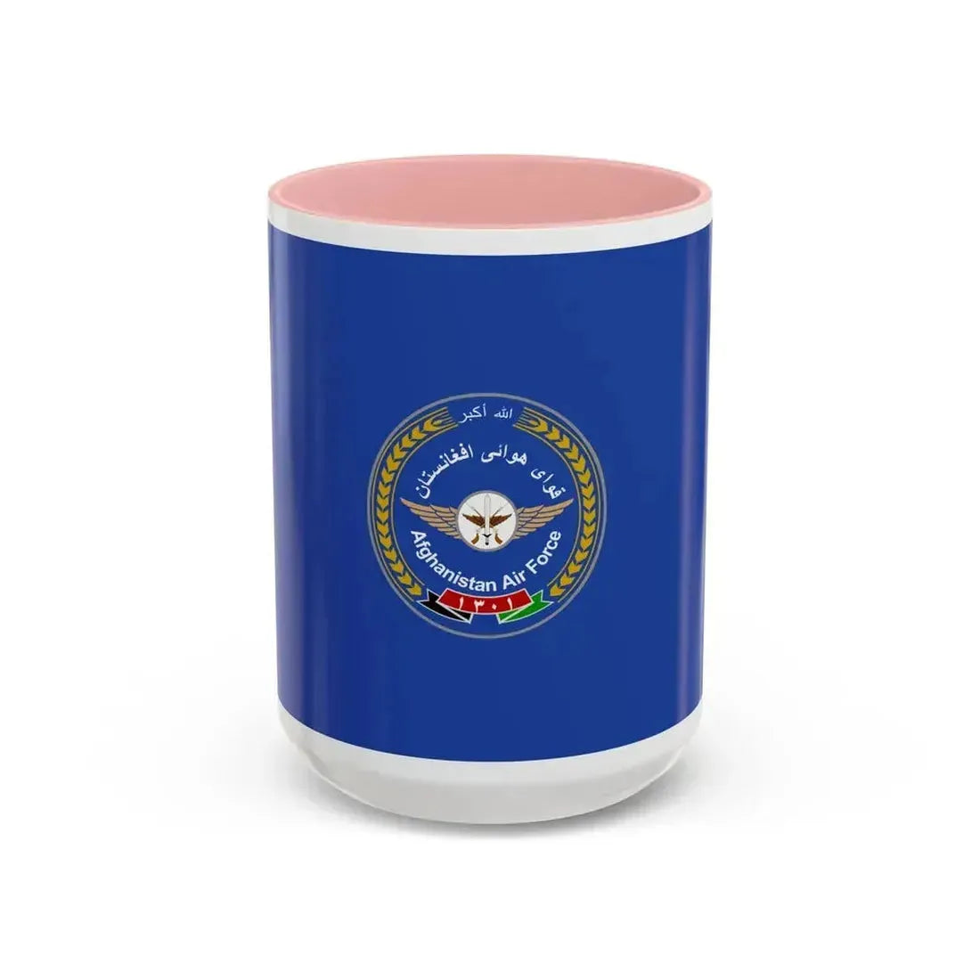 Flag of the Afghan Air Force - Accent Coffee Mug 15oz Pink - Go Mug Yourself