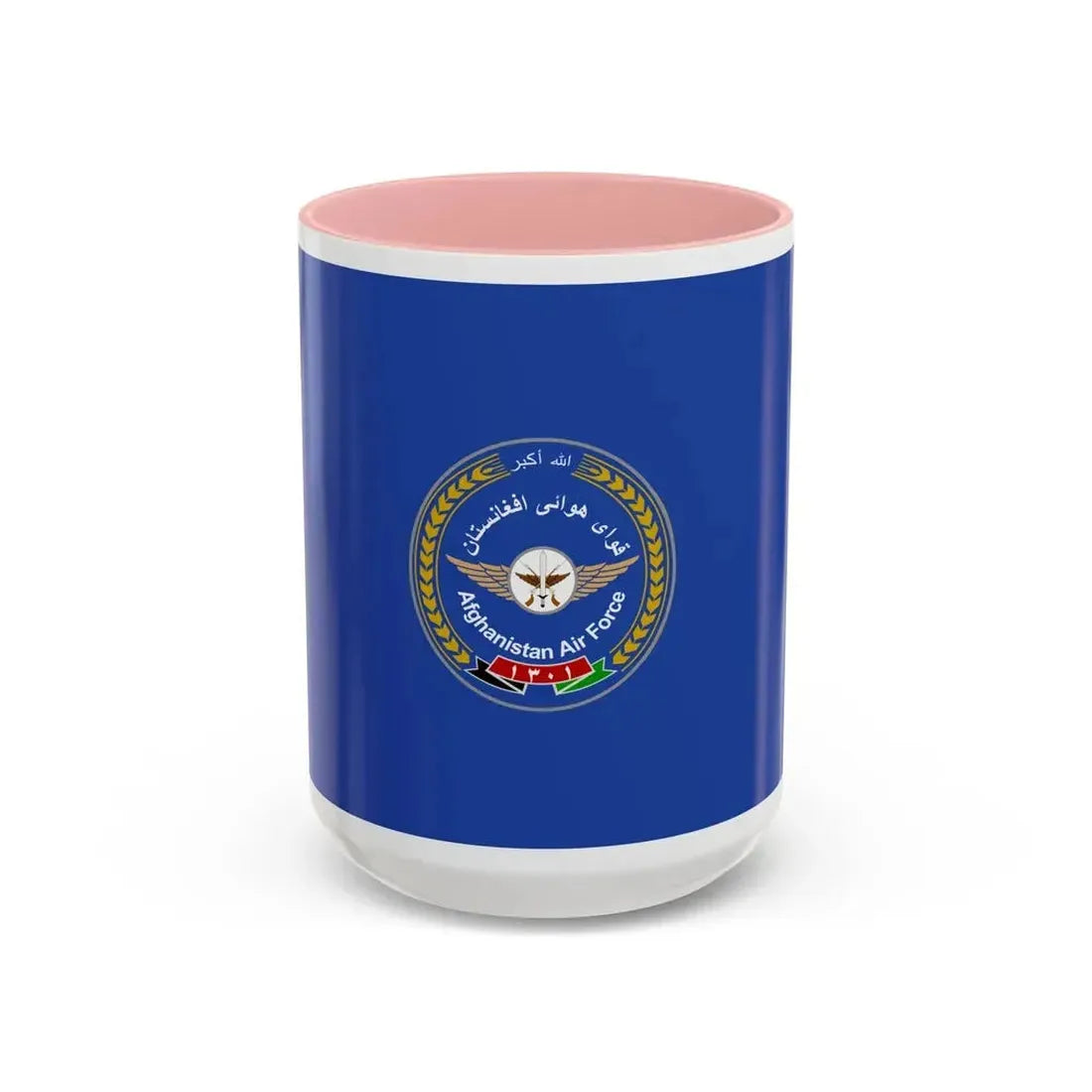 Flag of the Afghan Air Force - Accent Coffee Mug 15oz Pink - Go Mug Yourself
