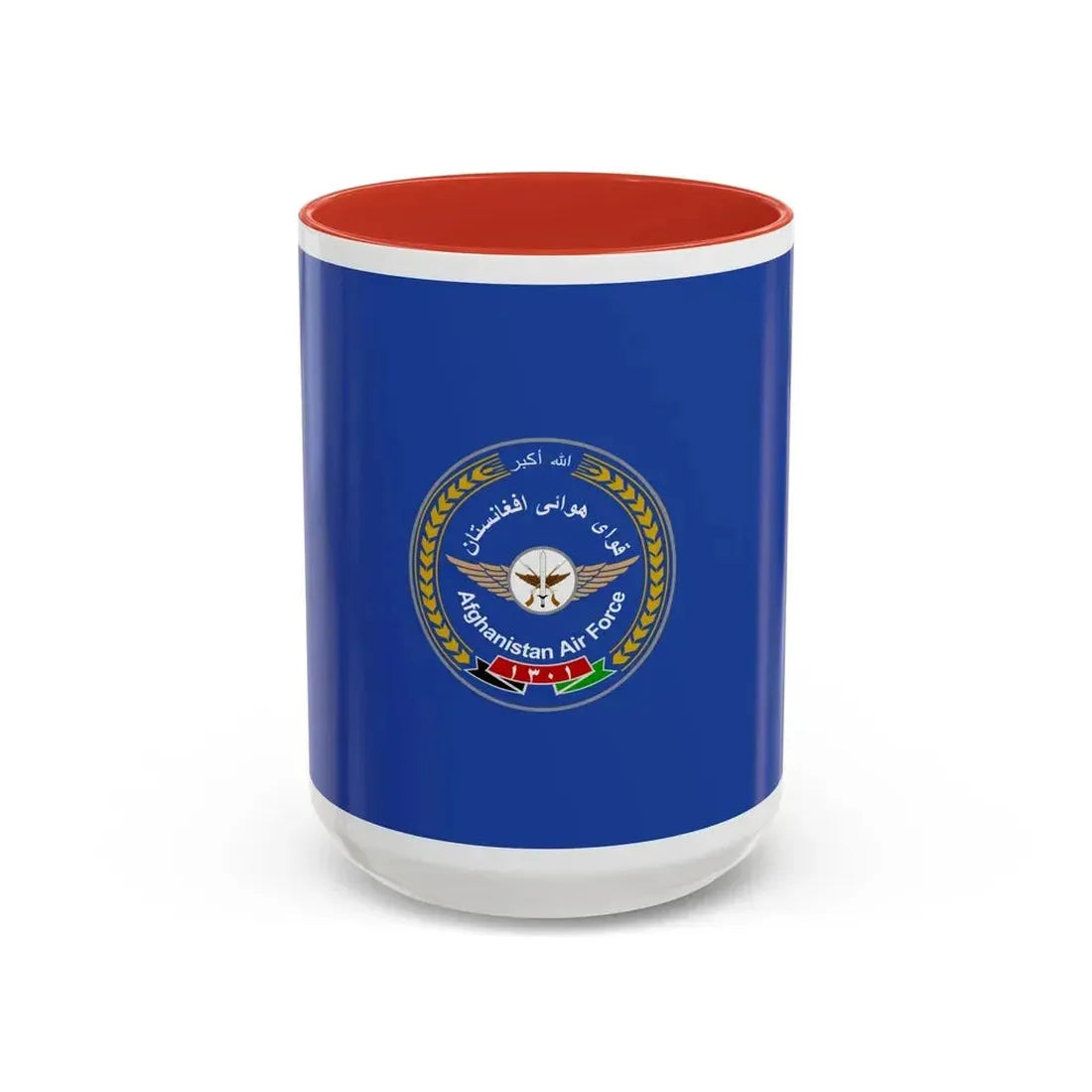 Flag of the Afghan Air Force - Accent Coffee Mug 15oz Red - Go Mug Yourself