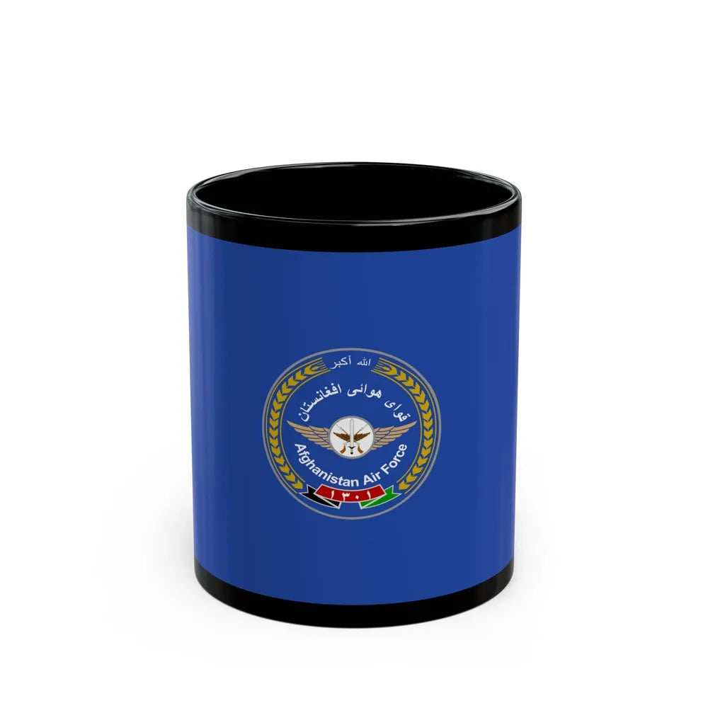 Flag of the Afghan Air Force - Black Coffee Mug-11oz-Go Mug Yourself