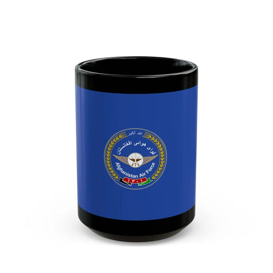 Flag of the Afghan Air Force - Black Coffee Mug-15oz-Go Mug Yourself