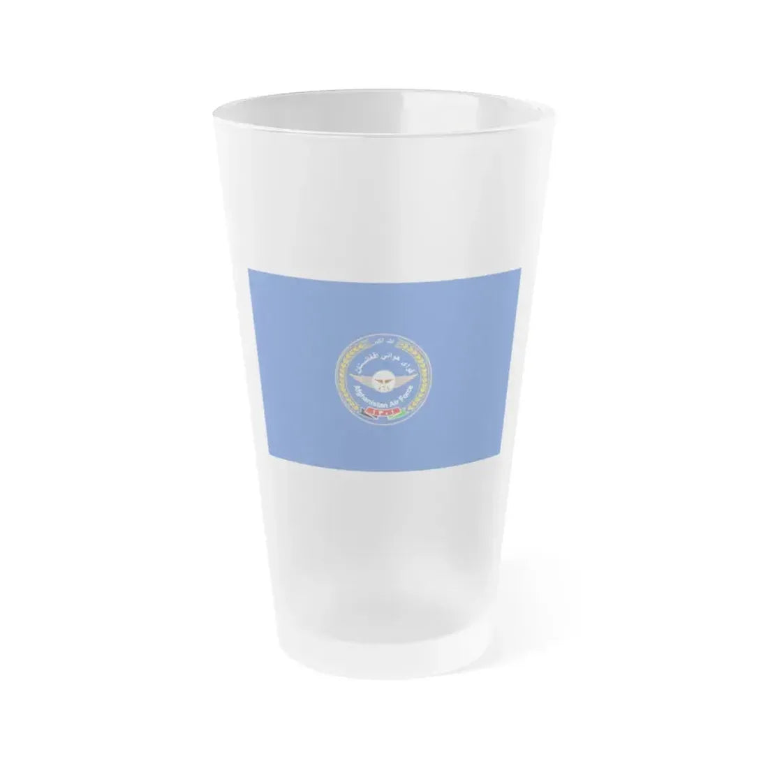 Flag of the Afghan Air Force - Frosted Pint Glass 16oz 16oz Frosted - Go Mug Yourself