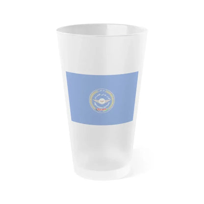 Flag of the Afghan Air Force - Frosted Pint Glass 16oz 16oz Frosted - Go Mug Yourself