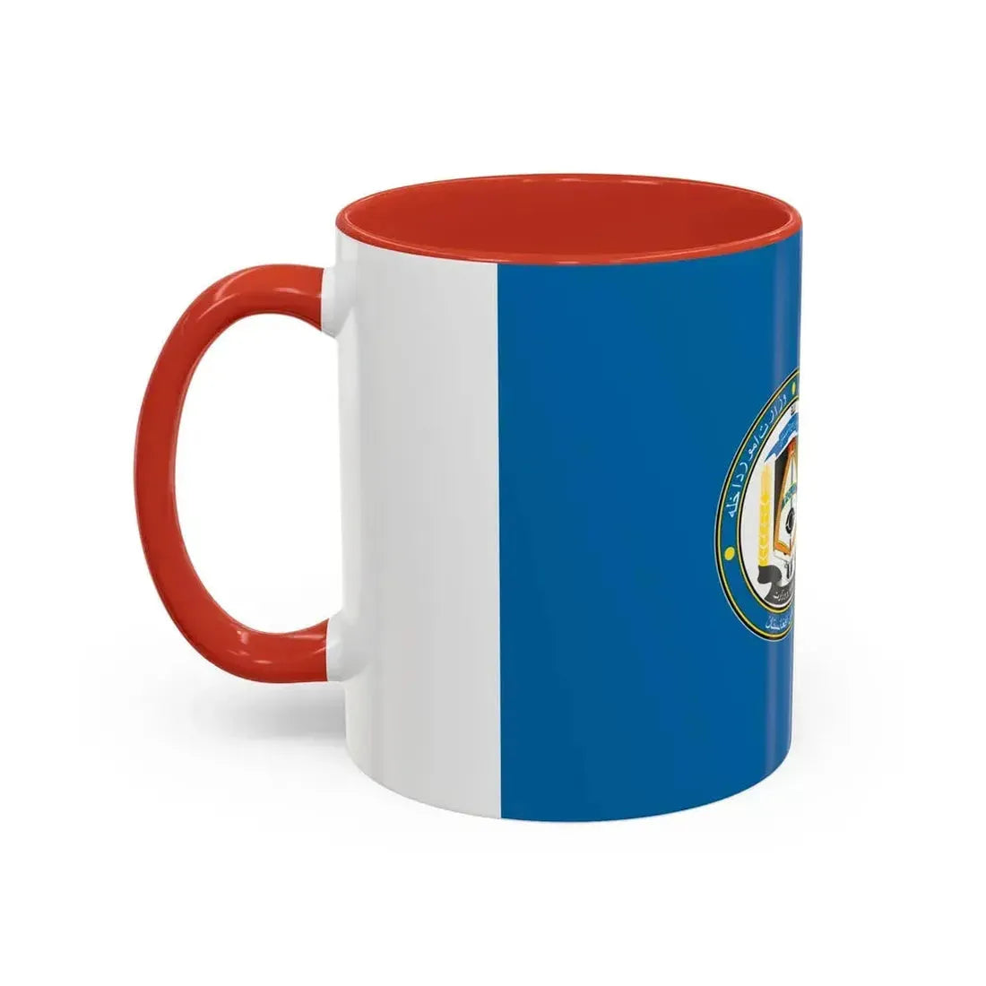 Flag of the Afghan National Police Pashto and Dari - Accent Coffee Mug - Go Mug Yourself