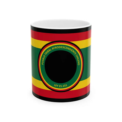 Flag of the Afro-Chilean tribal people (Chile) White Coffee Mug 11oz - Go Mug Yourself