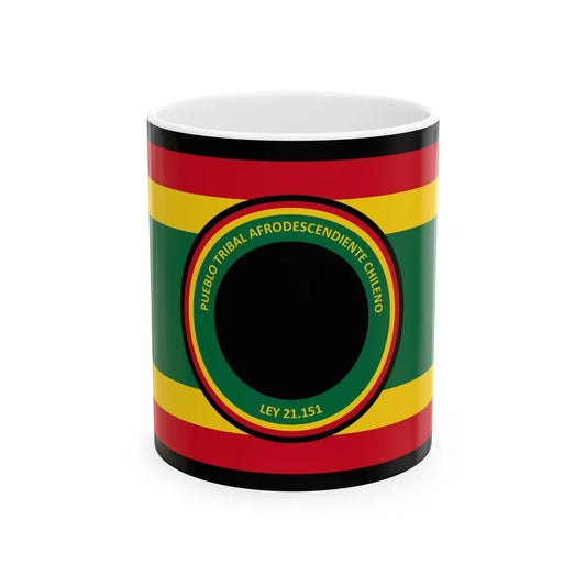 Flag of the Afro-Chilean tribal people (Chile) White Coffee Mug 11oz - Go Mug Yourself