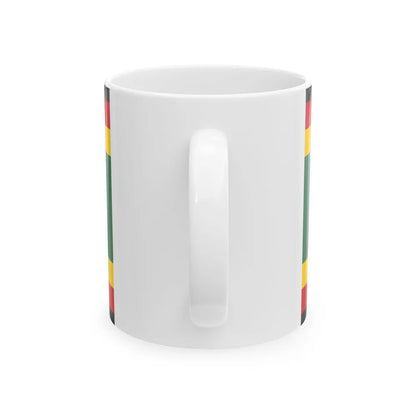 Flag of the Afro-Chilean tribal people (Chile) White Coffee Mug - Go Mug Yourself