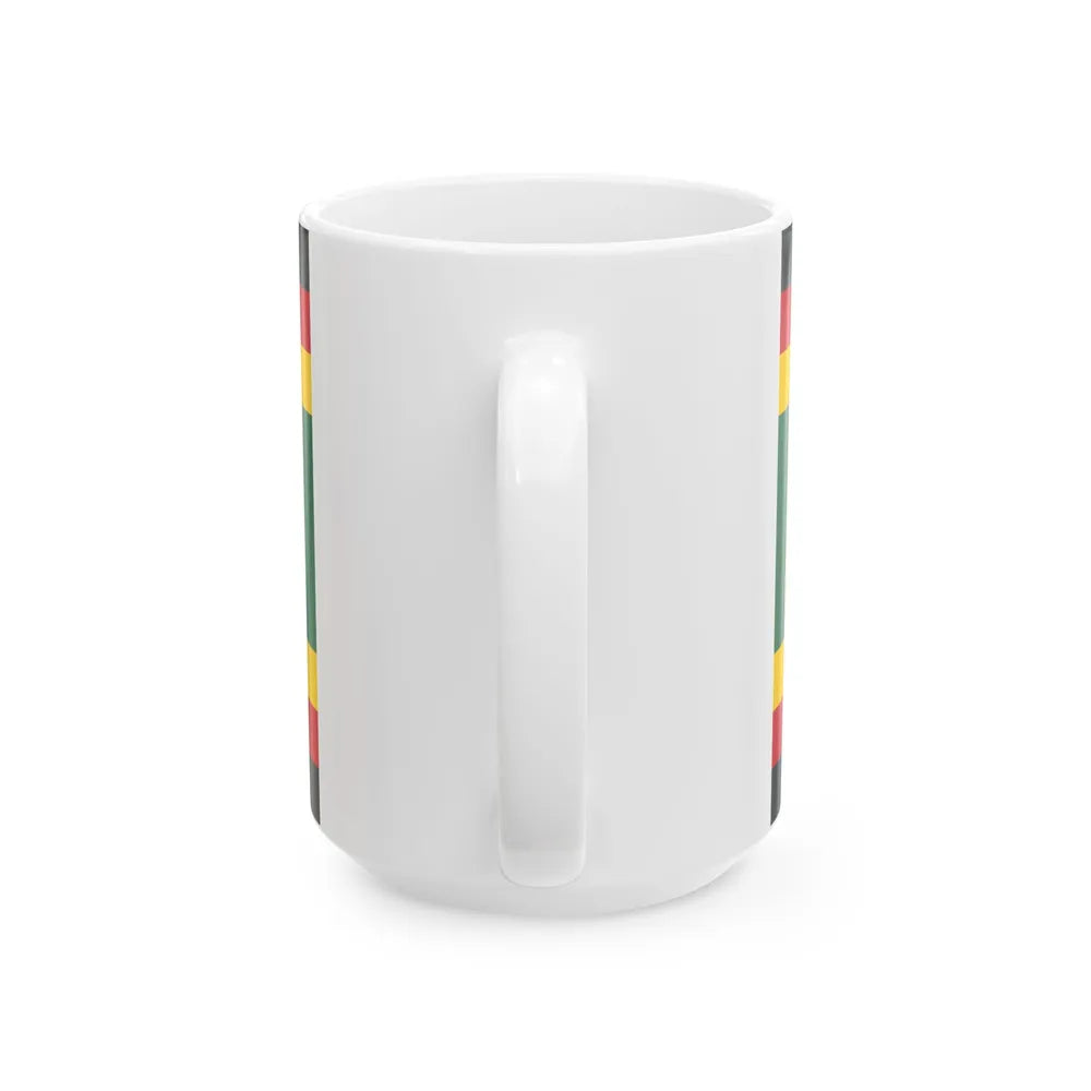 Flag of the Afro-Chilean tribal people (Chile) White Coffee Mug - Go Mug Yourself
