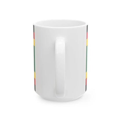 Flag of the Afro-Chilean tribal people (Chile) White Coffee Mug - Go Mug Yourself