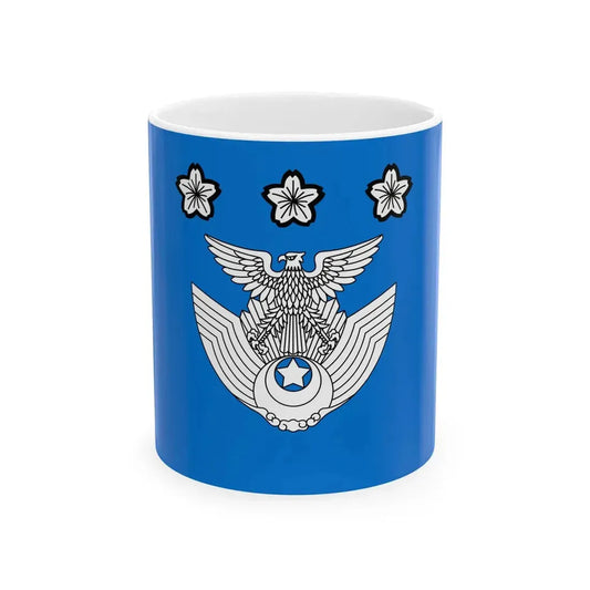Flag of the Air Defense Command of the Air Self Defense Force Japan (Japan) White Coffee Mug 11oz - Go Mug Yourself