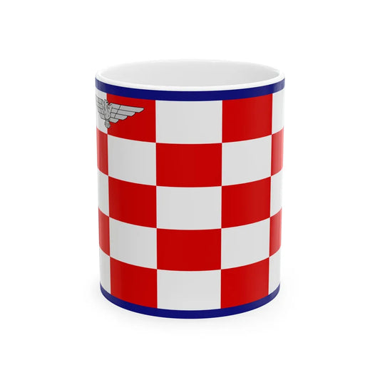 Flag of the Air Force of the Independent State of Croatia (Croatia) White Coffee Mug 11oz - Go Mug Yourself