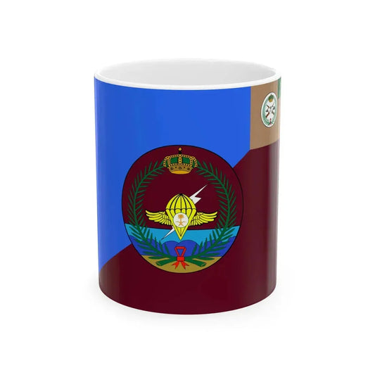 Flag of the Airborne Units and Special Security Forces Command (Saudi Arabia) White Coffee Mug 11oz - Go Mug Yourself
