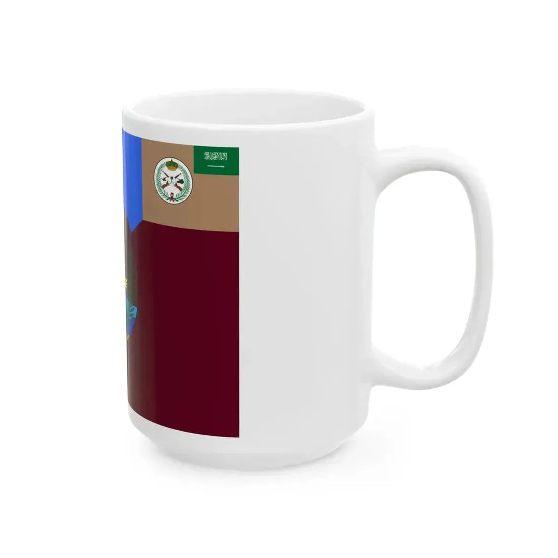 Flag of the Airborne Units and Special Security Forces Command (Saudi Arabia) White Coffee Mug - Go Mug Yourself
