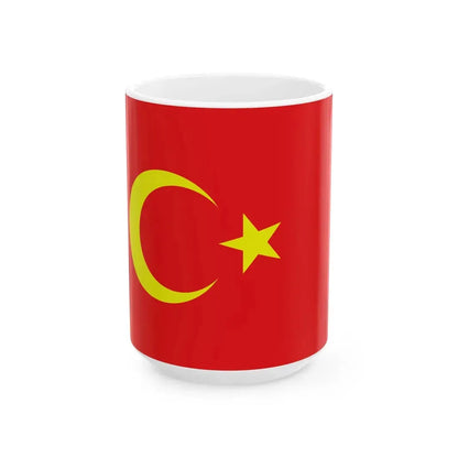 Flag of the Alash Autonomy (Kazakhstan) White Coffee Mug 15oz - Go Mug Yourself