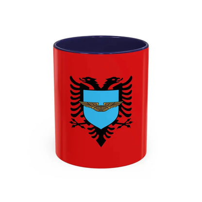 Flag of the Albanian Air Forces - Accent Coffee Mug 11oz Navy - Go Mug Yourself