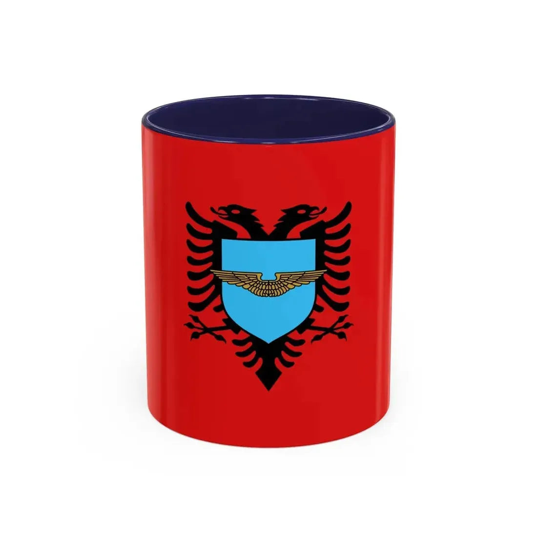 Flag of the Albanian Air Forces - Accent Coffee Mug 11oz Navy - Go Mug Yourself