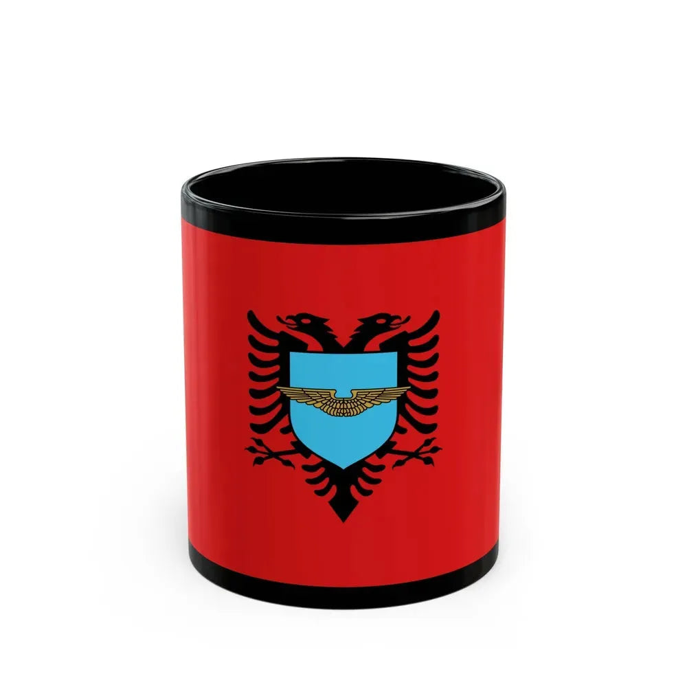 Flag of the Albanian Air Forces - Black Coffee Mug 11oz - Go Mug Yourself