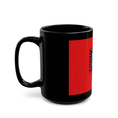 Flag of the Albanian Air Forces - Black Coffee Mug-Go Mug Yourself