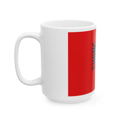 Flag of the Albanian Air Forces - White Coffee Mug-Go Mug Yourself