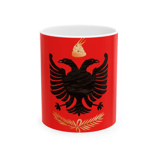 Flag of the Albanian Kingdom 1928-1939 (Albania) White Coffee Mug 11oz - Go Mug Yourself