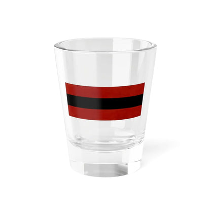 Flag of the Albanian Merchant Marine 1942 (Albania) Shot Glass 1.5oz 1.5oz - Go Mug Yourself