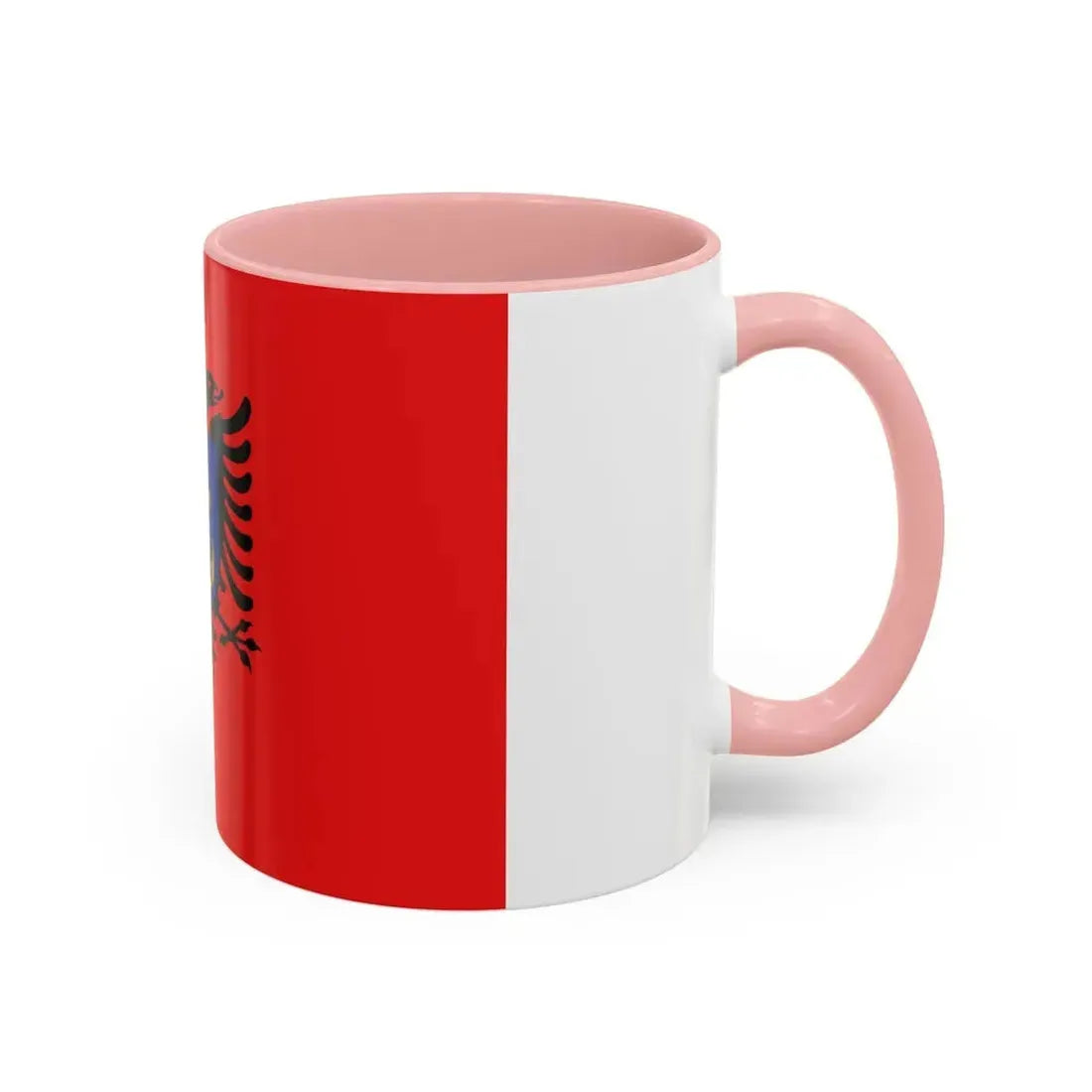 Flag of the Albanian Naval Forces - Accent Coffee Mug - Go Mug Yourself