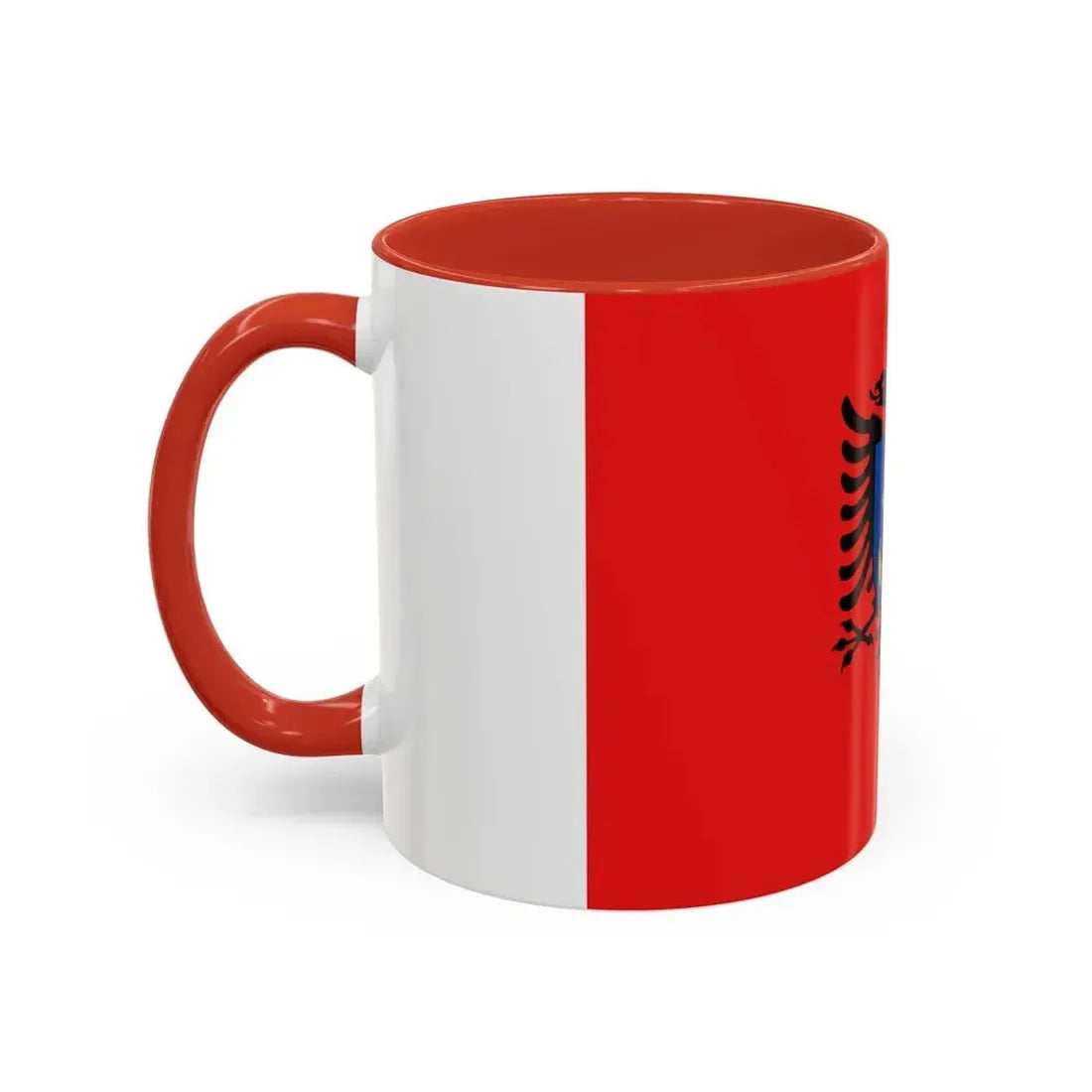 Flag of the Albanian Naval Forces - Accent Coffee Mug - Go Mug Yourself