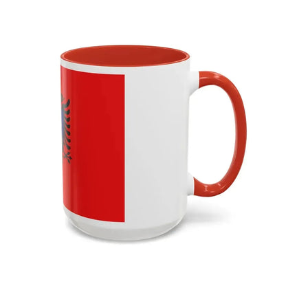 Flag of the Albanian Naval Forces - Accent Coffee Mug - Go Mug Yourself