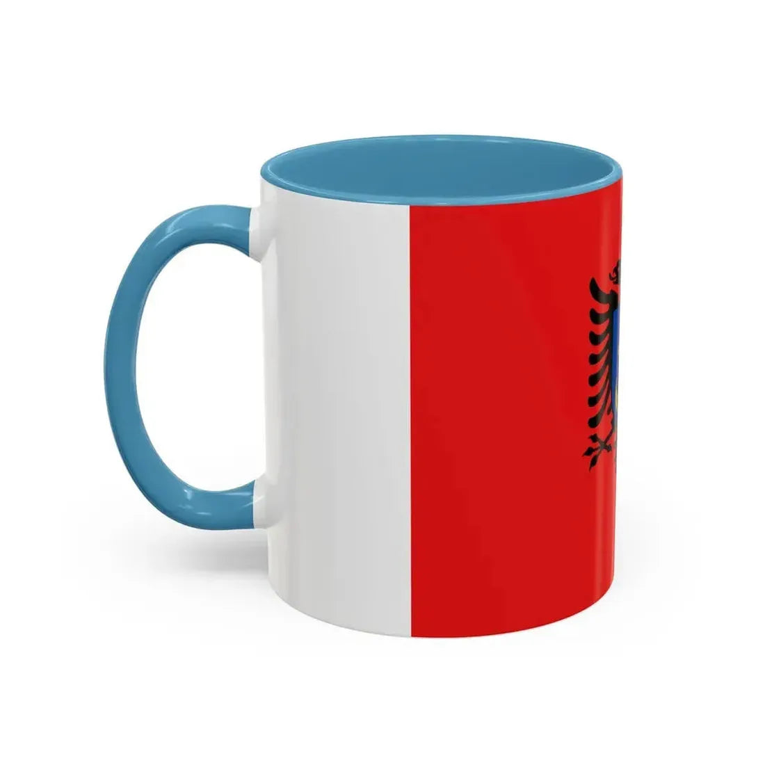 Flag of the Albanian Naval Forces - Accent Coffee Mug - Go Mug Yourself